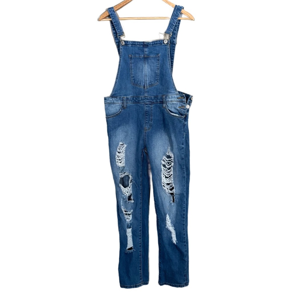 Overalls Ripped Jeans Denim Skinny Juniors I & M Jeans Size L